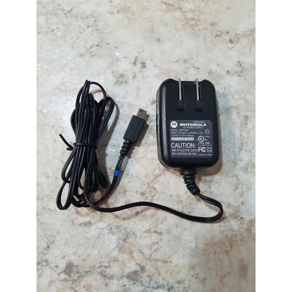 Motorola SPN5185B OEM Mini USB Travel Charger Wall Power Outlet AC Adapter